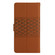 iPhone 17 Pro Max Diamond Embossed Skin Feel Leather Phone Case - Brown