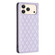 iPhone 17 Pro Max Diamond Lattice Magnetic Leather Flip Phone Case - Purple