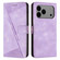 iPhone 17 Pro Max Dream Triangle Leather Phone Case with Lanyard - Purple