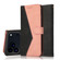 iPhone 17 Pro Max Dual-color Stitching Leather Phone Case - Black Rose Gold