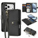 iPhone 17 Pro Max DUX DUCIS Lawa Series 2 in 1 Wallet Zipper Detachable MagSafe Phone Case with Lanyard - Black