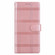 iPhone 17 Pro Max Embossed Checkered Leather Phone Case - Pink