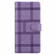 iPhone 17 Pro Max Embossed Checkered Leather Phone Case - Purple