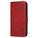 iPhone 17 Pro Max Embossed Happy Cat Pattern Flip Leather Phone Case - Red