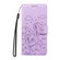 iPhone 17 Pro Max Embossed Heart Dog RFID Blocking Wallet Leather Phone Case - Purple