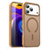 iPhone 17 Pro Max Fanying Series PC Hybrid TPU Translucent Frosted MagSafe Phone Case - Desert Gold