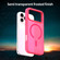 iPhone 17 Pro Max Fanying Series PC Hybrid TPU Translucent Frosted MagSafe Phone Case - Rose Red