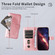 iPhone 17 Pro Max Fashion Calf Texture Zipper Leather Phone Case - Rose Gold