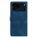 iPhone 17 Pro Max Flower Butterfly Embossing Pattern Leather Phone Case - Blue
