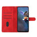 iPhone 17 Pro Max Flower Butterfly Embossing Pattern Leather Phone Case - Red