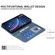 iPhone 17 Pro Max Four-leaf Embossed Leather Phone Case - Blue