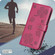 iPhone 17 Pro Max Four-leaf Embossed Leather Phone Case - Rose Red
