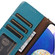 iPhone 17 Pro Max Genuine Leather Litchi Texture RFID Leather Phone Case - Blue