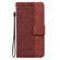 iPhone 17 Pro Max Geometric Embossed Leather Phone Case - Brown