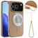 iPhone 17 Pro Max Glossy TPU Shockproof MagSafe Phone Case with Lanyard - Gold