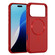iPhone 17 Pro Max Imitation Original CD Texture Magsafe PC Hybrid TPU Phone Case - Red