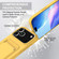 iPhone 17 Pro Max Integrated Card Bag Solid Color Liquid Silicone Phone Case Gen2 with Short Lanyard - Yellow
