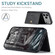 iPhone 17 Pro Max JEEHOOD J01 Retro Magnetic Detachable Wallet Phone Case - Black
