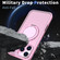 iPhone 17 Pro Max Kalebol 360-degree Rotating MagSafe Magnetic Holder Phone Case - Pink