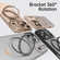 iPhone 17 Pro Max Kalebol Rotating Magnetic Holder MagSafe Phone Case - Gray