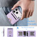 iPhone 17 Pro Max Kalebol Strong MagSafe Ring Magnetic Card Bag Holder Leather Phone Case - Purple