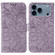 iPhone 17 Pro Max Lace Flower Embossing Flip Leather Phone Case - Purple