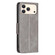iPhone 17 Pro Max Lambskin Texture Pure Color Flip Leather Phone Case - Grey