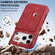 iPhone 17 Pro Max LC.IMEEKE Hon Ancient Series Flip Leather Phone Case - Red