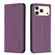 iPhone 17 Pro Max Magnetic Leather Phone Case - Dark Purple