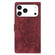 iPhone 17 Pro Max Mandala Embossed Retro Frosted Leather Phone Case - Red