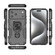 iPhone 17 Pro Max Metal Kickstand TPU Hybrid PC Phone Case - Black