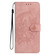iPhone 17 Pro Max Moonlit Butterfly Dance Pattern Embossed Leather Phone Case - Pink