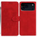 iPhone 17 Pro Max Moonlit Butterfly Dance Pattern Embossed Leather Phone Case - Red