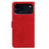 iPhone 17 Pro Max Moonlit Butterfly Dance Pattern Embossed Leather Phone Case - Red
