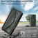 iPhone 17 Pro Max Multi-card Slots Crossbody Cowhide Leather Phone Case - Green