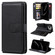 iPhone 17 Pro Max Multi-Function Wallet 10 Card Slots Leather Phone Case - Black