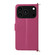 iPhone 17 Pro Max Multifunctional 6-Card Slots Leather Phone Case with Wrist Strap - Rose Red