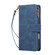 iPhone 17 Pro Max Multifunctional Multi-Card Wallet Phone Leather Case - Blue
