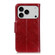 iPhone 17 Pro Max Nappa Texture Leather Case - Red