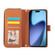 iPhone 17 Pro Max Nine-card Slots Zipper Wallet Bag Leather Phone Case - Brown