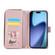 iPhone 17 Pro Max Nine-card Slots Zipper Wallet Bag Leather Phone Case - Rose Gold