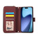 iPhone 17 Pro Max Nine-card Slots Zipper Wallet Bag Leather Phone Case - Wine Red