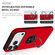 iPhone 17 Pro Max PC + TPU Magnetic Phone Case with Invisible Ring Holder - Red
