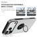 iPhone 17 Pro Max PC + TPU Magnetic Phone Case with Invisible Ring Holder - Silver