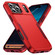 iPhone 17 Pro Max Pioneer Armor Heavy Duty PC + TPU Phone Case - Red+Rose Red