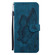 iPhone 17 Pro Max Retro Skin Feel Butterflies Embossing Horizontal Flip Leather Phone Case - Blue
