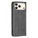 iPhone 17 Pro Max Rhombus Texture Magnetic Leather Phone Case - Black