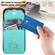 iPhone 17 Pro Max Ring Holder RFID Card Slot Phone Case - Mint Green