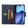 iPhone 17 Pro Max Rivet Buckle 9 Cards Three Fold Leather Phone Case - Blue