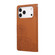 iPhone 17 Pro Max Rose Flower Embossed 3-Card Slots Leather Phone Case - Brown